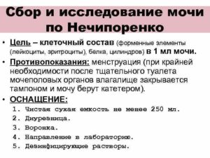 Алгоритм моча по нечипоренко