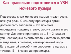 Что нельзя делать перед узи почек и мочевого пузыря