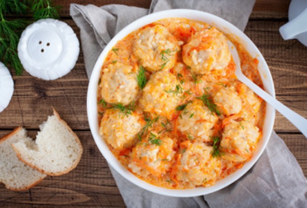 Готовые ежики из мультиварки