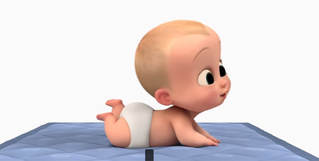 Ребенок в подгузнике