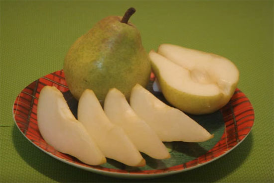 Нарезанные груши