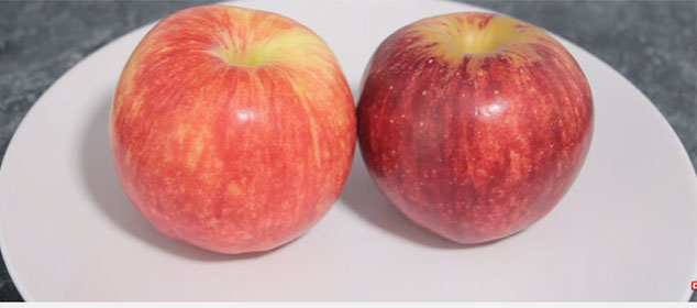 Яблоки на тарелке