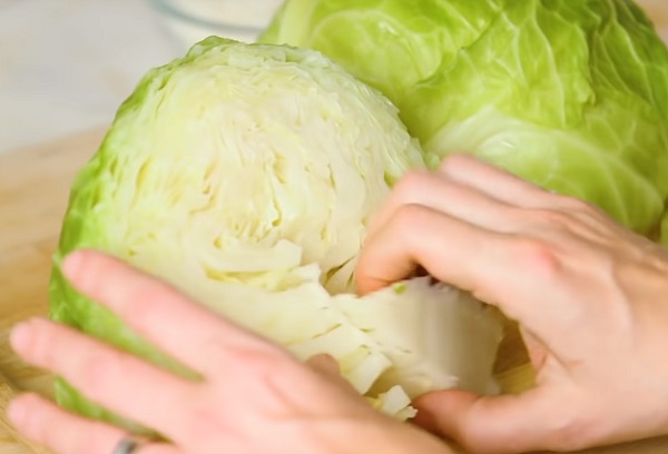 Удаление кочерыжки