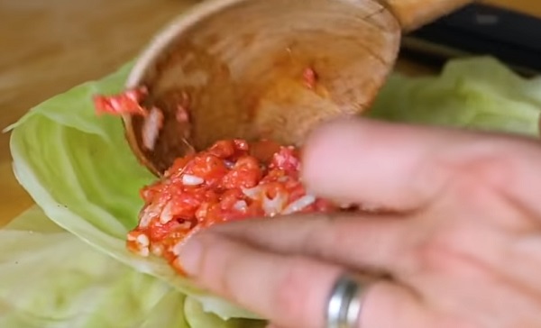 Накладывание начинки