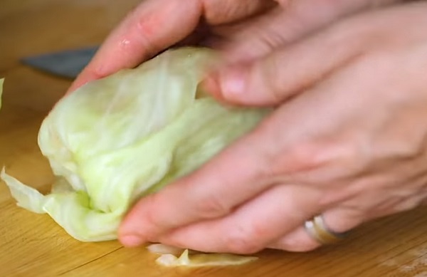 Закручивание голубца