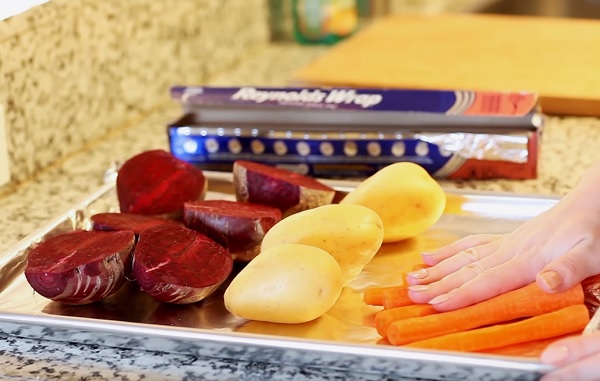 Овощи на противне