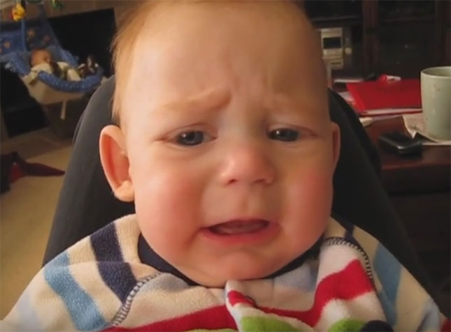 Грудничок, который плохо себя чувствует