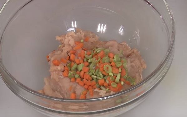 Фарш с овощами