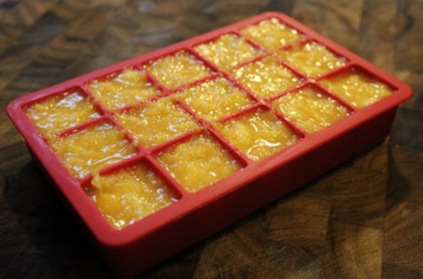 Персиковый мусс в формочках