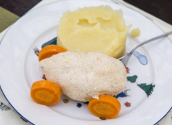 Готовая котлета с пюре