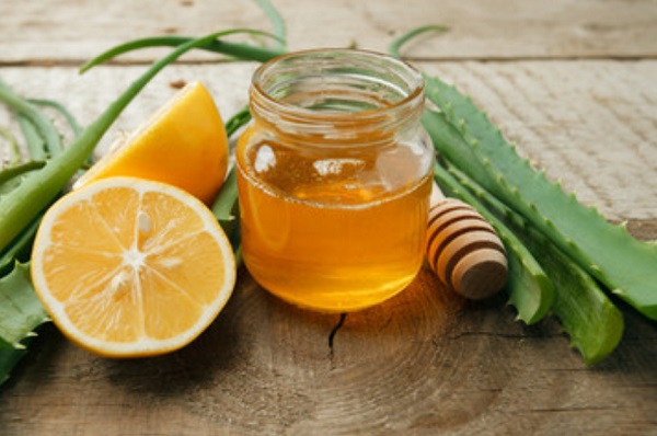 Мед, лимон, алоэ