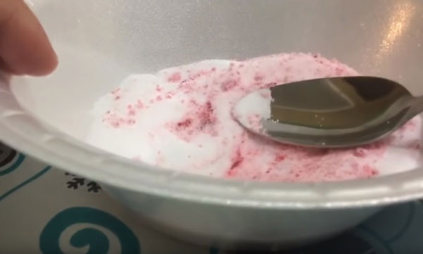 Разминание ложкой