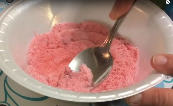 Получение розового песка