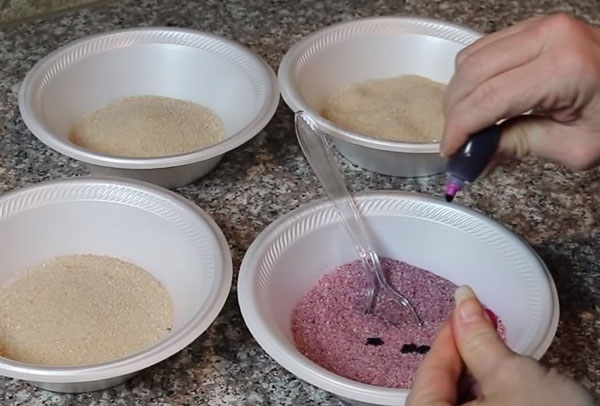 Добавление красителя