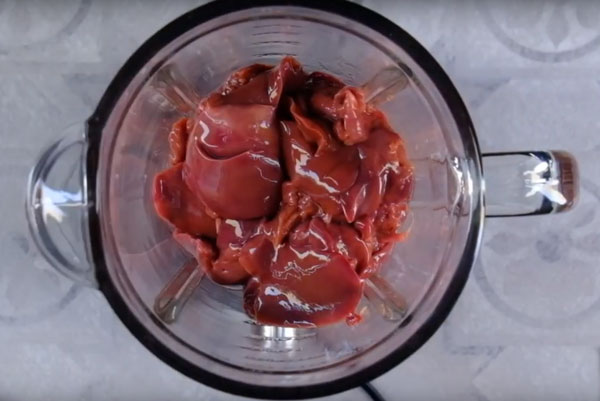 Печень в блендере