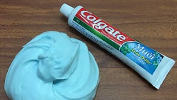 Слайм и зубная паста