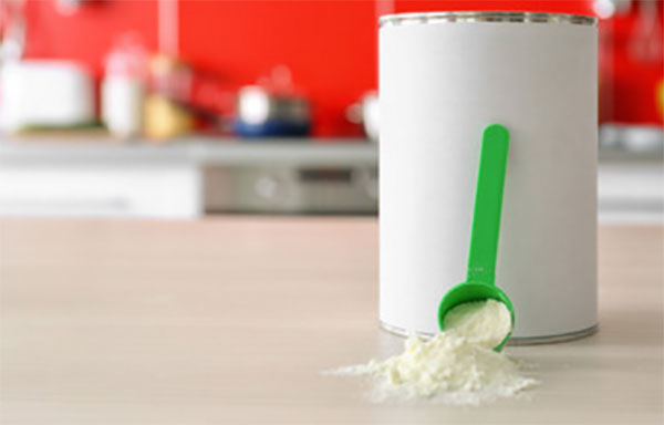 Жестяная банка из-под смеси