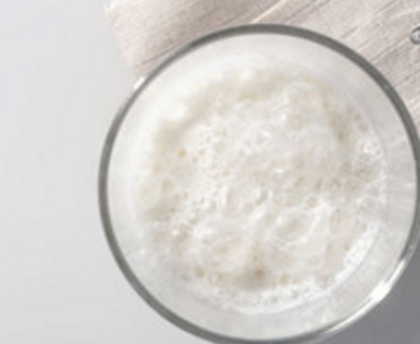 Готовая вермишель в молоке, измельченная в блендере