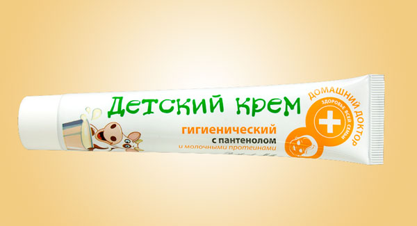 Тюбик детского крема
