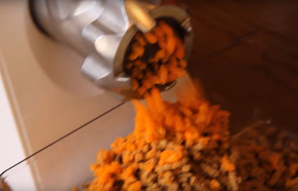 Перемалывание моркови