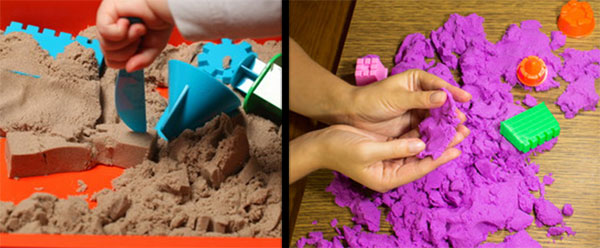 Песок домашнего приготовления и покупной