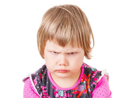 Сердитая девочка