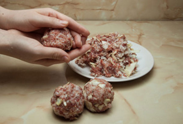 Оформление тефтелек