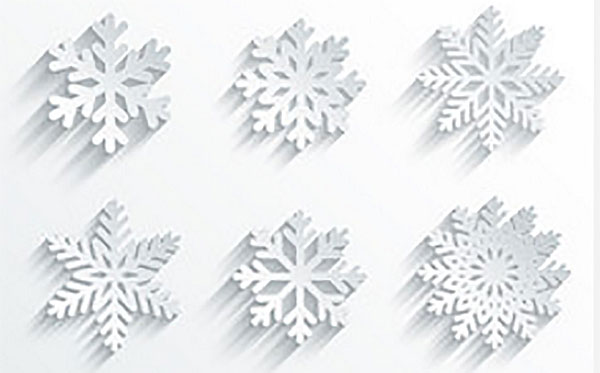 6 видов снежинок