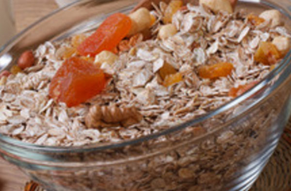 Овсяные хлопья с курагой