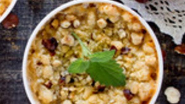 Яблоки дольками, с изюмом