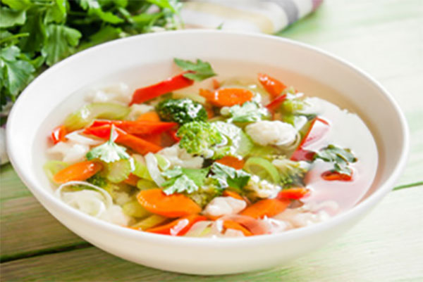 Тарелка овощного супа