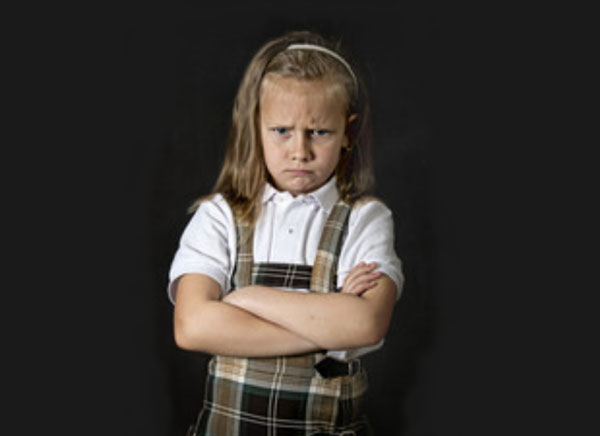 Сердитая девочка