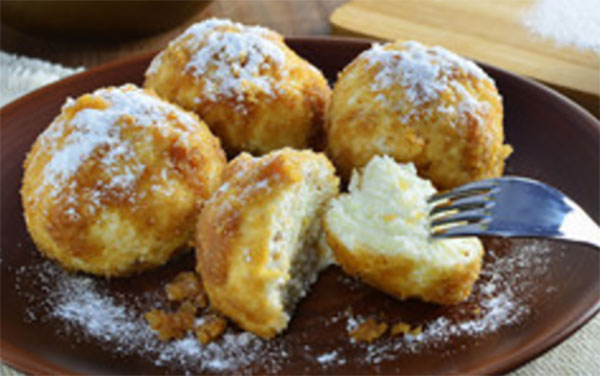 Печенные ленивые вареники