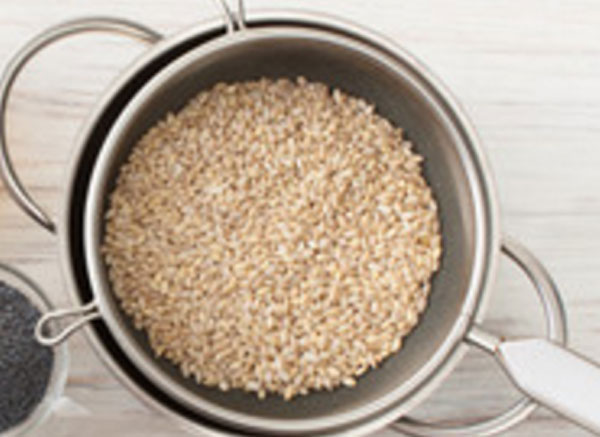 Промывание крупы