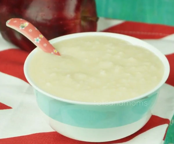 Рисовая каша с яблоками