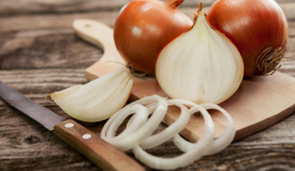 Лук, нарезанный колечками