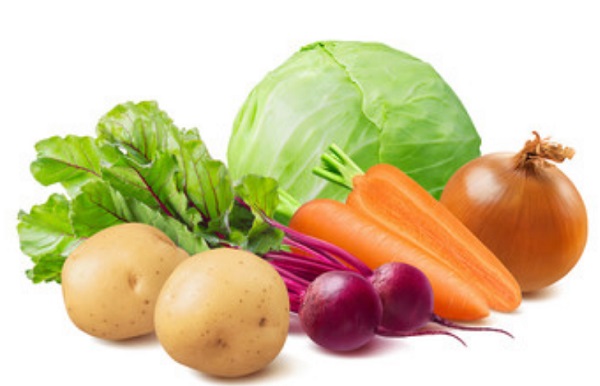 Сырые овощи