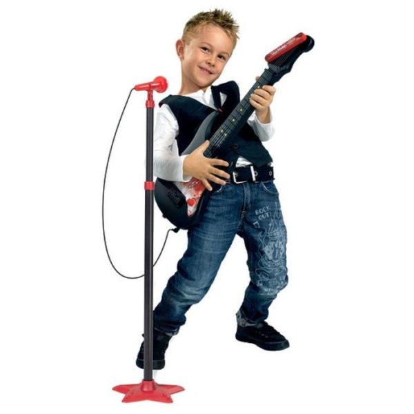 Детская гитара и микрофон